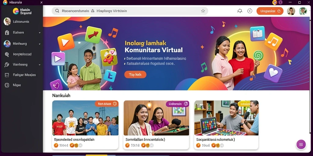 Menu permainan lengkap yang mudah diakses.