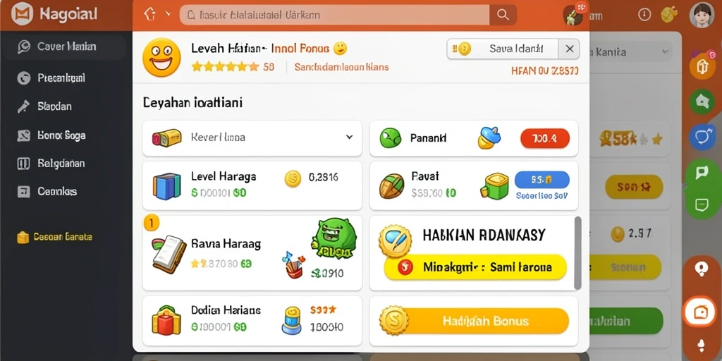 Sistem reward yang memudahkan pemain mendapatkan hadiah.