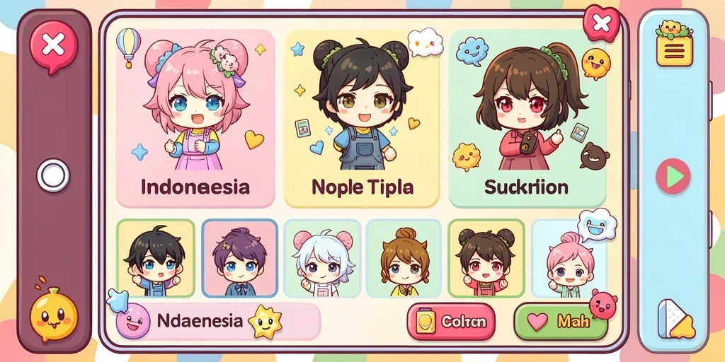 Fitur sosial untuk berinteraksi dengan pemain lain.